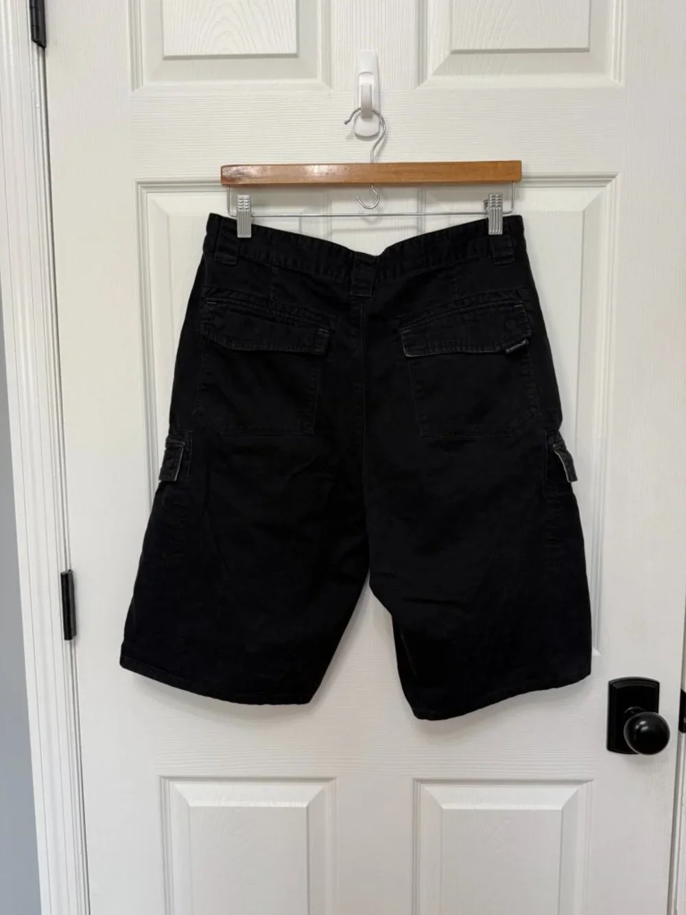 Hurley Commando Cargo Shorts Black Utility Casual Mens Size 32